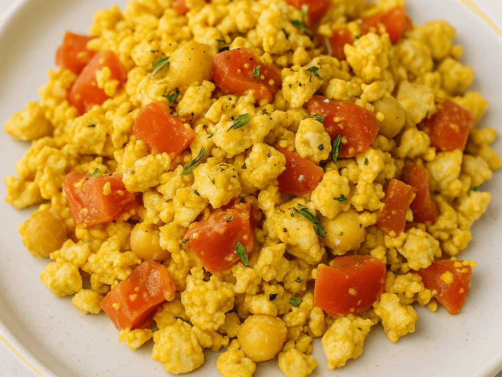 Scrambled Tofu and Tomato Recipe - Alkaline World