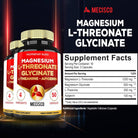 2000mg Magnesium L Threonate Supplement Capsules with Magnesium Glycinate, L - Theanine, Apigenin - Alkaline World