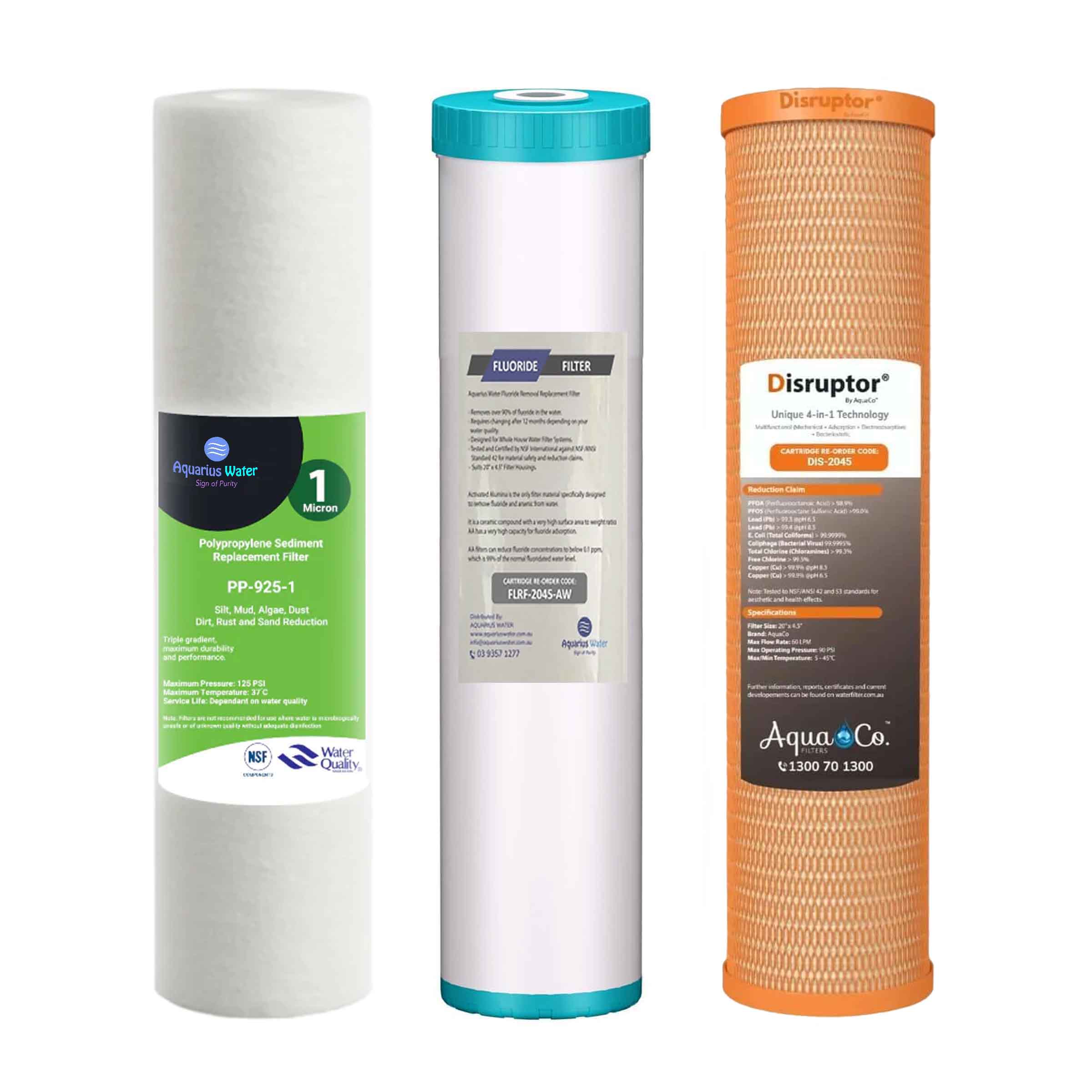 Fluoride Removal Whole House System + Stainless Steel Cover - Alkaline World