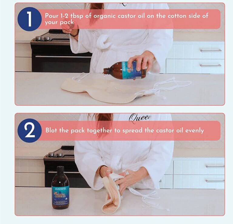 Full pack of beige organic castor oil from Alkaline World, showing multiple bottles in a neat display for skin and hair care.