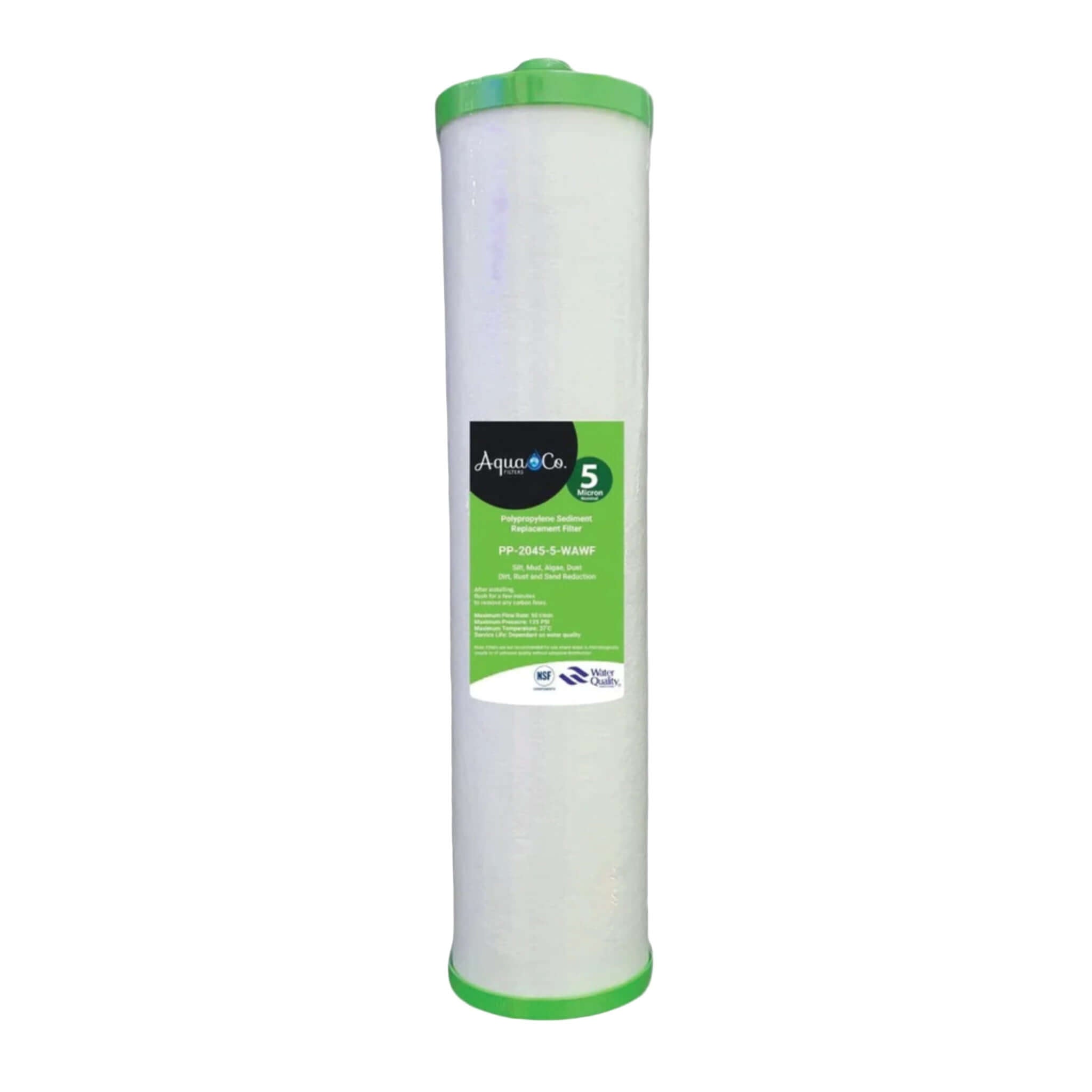 AquaCo Polyspun Sediment Filter Cartridges - 20" x 4.5" - Alkaline World
