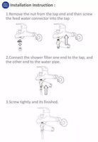 Aquarius Water Shower Filter Set C360 Set - Alkaline World