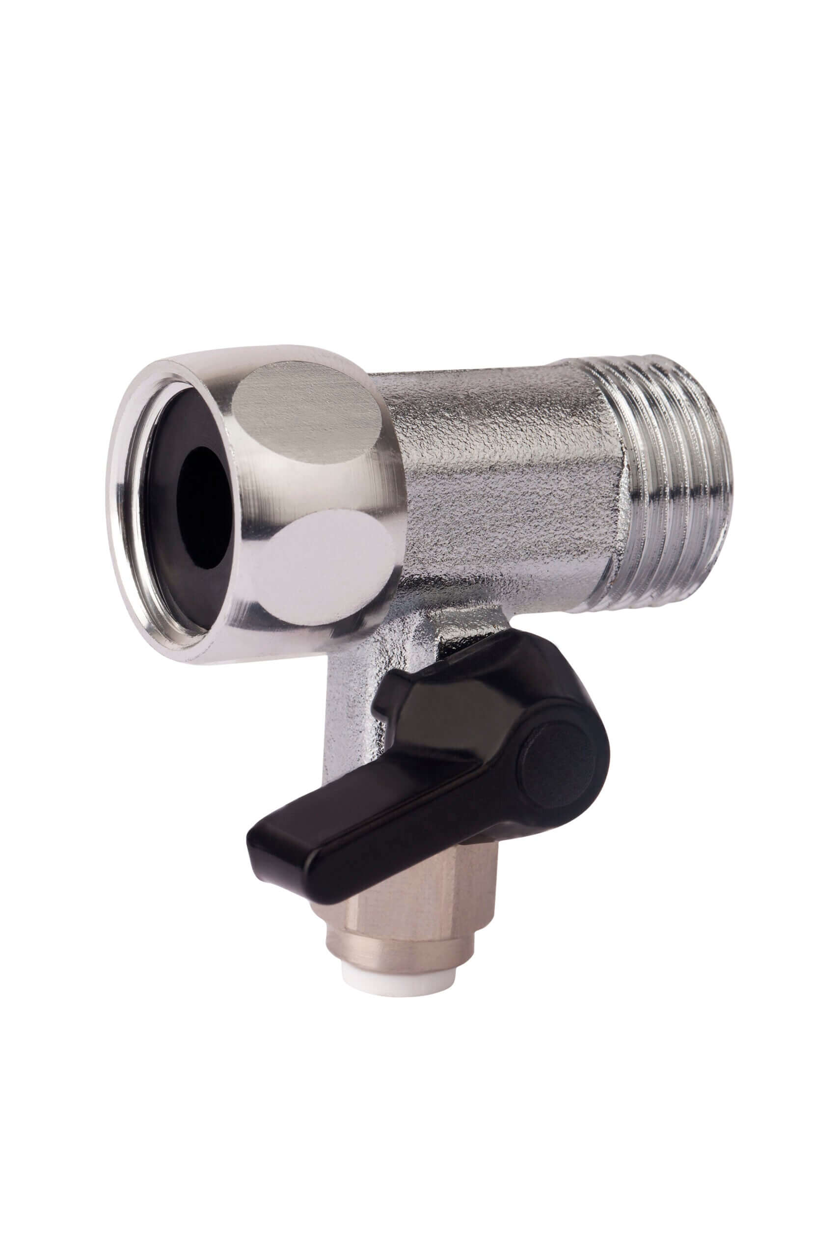 Aquarius Wellness T-Connector 1/2" to 1/4" Easy Fit, plumbing fitting for connecting pipes, shown in the image.
