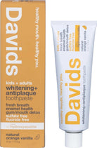 Davids Toothpaste Whitening + Antiplaque Orange + Vanilla 113g - Alkaline World