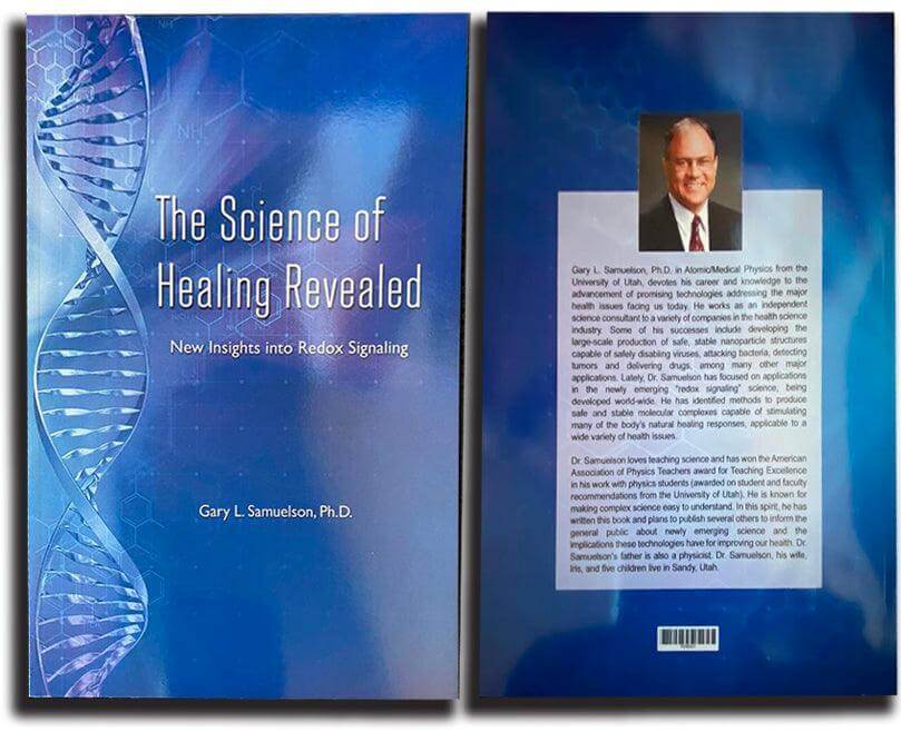 Cover image of "The Science of Healing Revealed" book by Dr. Gary Samuleson, showcasing the title on a professional design.