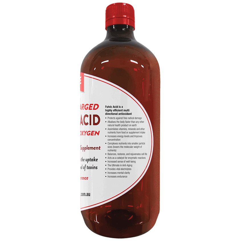 Healthwest Supercharged Pure Fulvic with Oxygen 1 Litre PET - Alkaline World