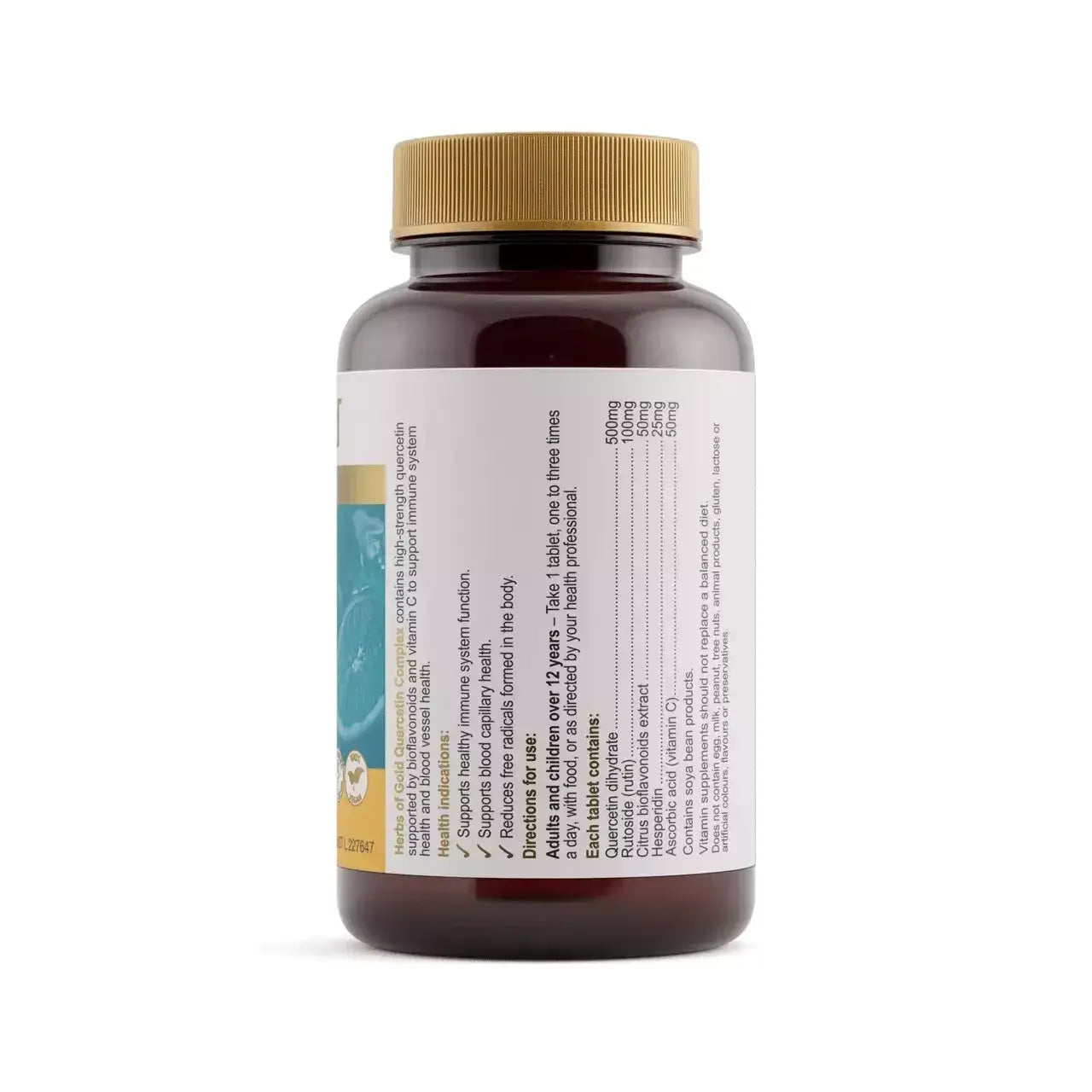 Herbs of Gold Quercetin Complex 60 Capsules - Alkaline World