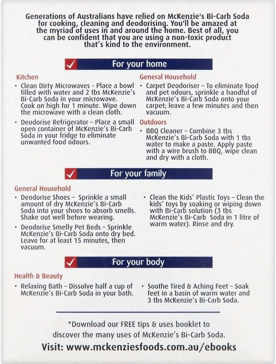 McKenzie's Bicarbonate Soda 500 g - Alkaline World