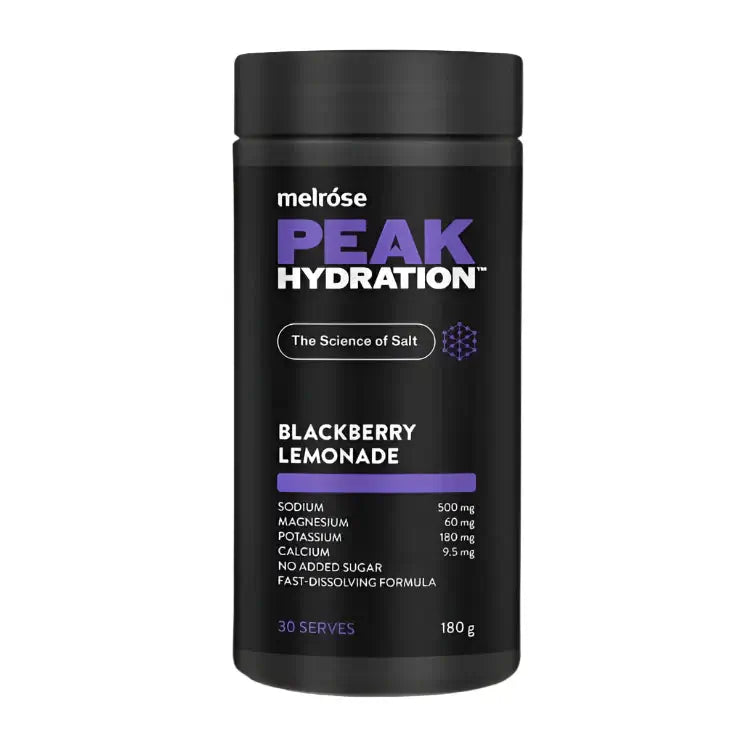 Melrose Peak Hydration Blackberry Lemonade 180g - Alkaline World