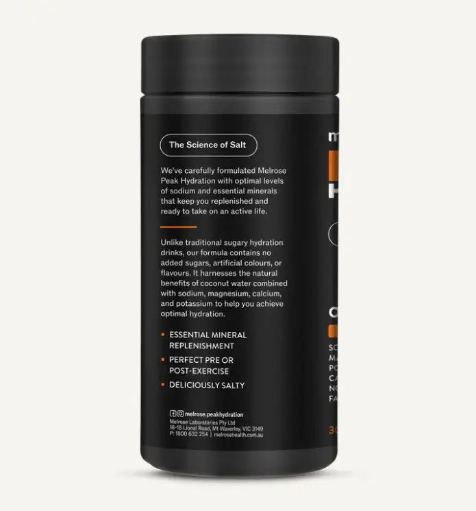 Melrose Peak Hydration Orange 180g - Alkaline World