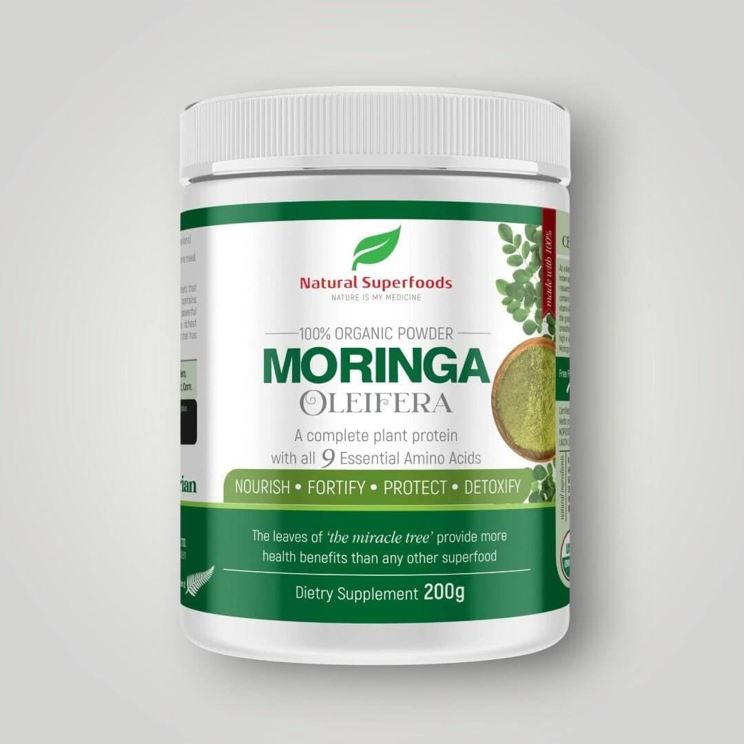 Natural Superfoods Organic Moringa 200g - Alkaline World