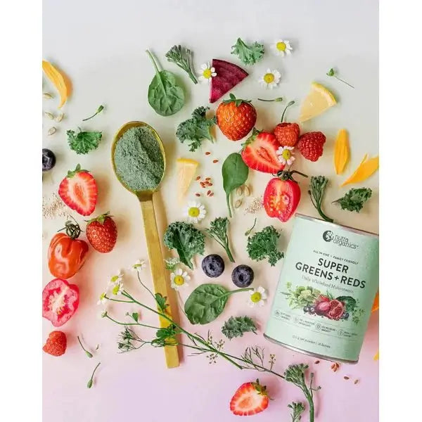 Nutra Organics Organic Super Greens + Reds (Whole food Multivitamin) 300g - Alkaline World