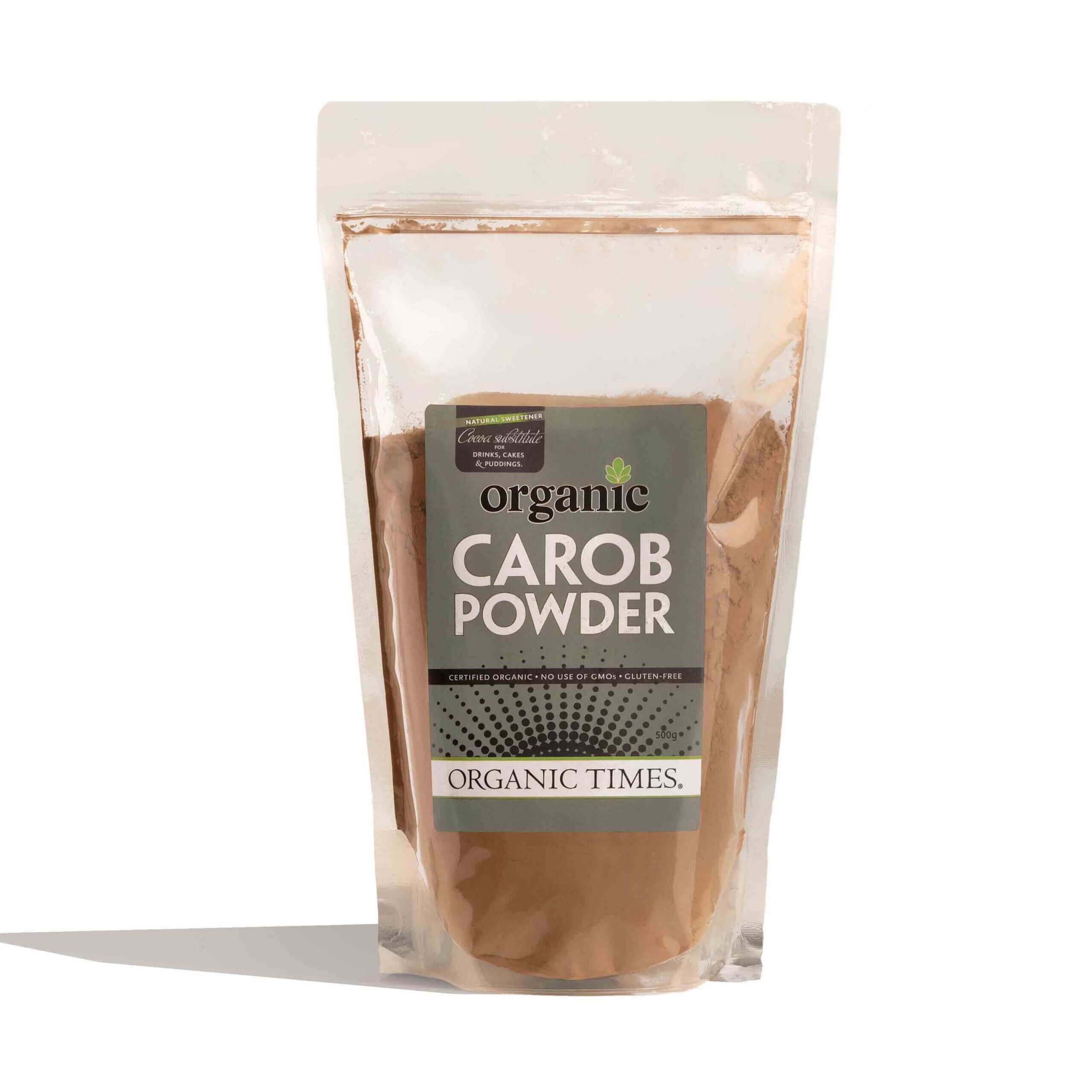 ORGANIC TIMES Carob Powder 500g - Alkaline World