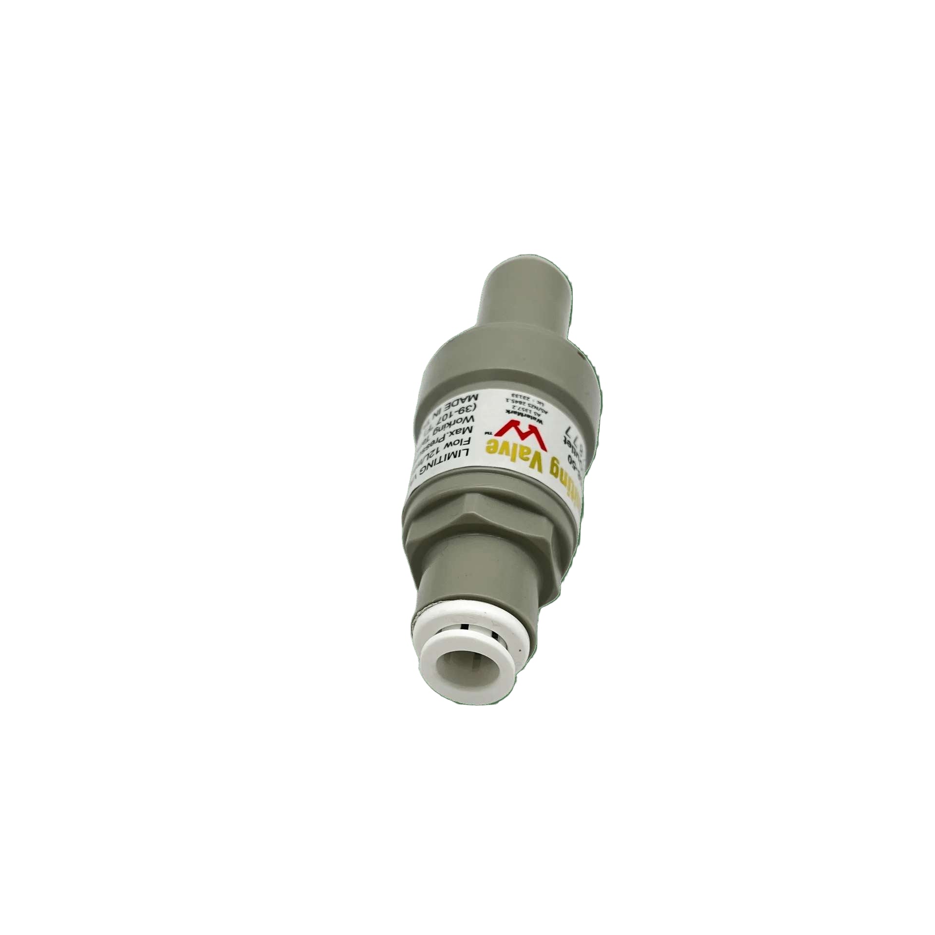 Pressure Limiting protection Valve With Dual Check Valve 1/4" Quick OD, 50 psi - Alkaline World