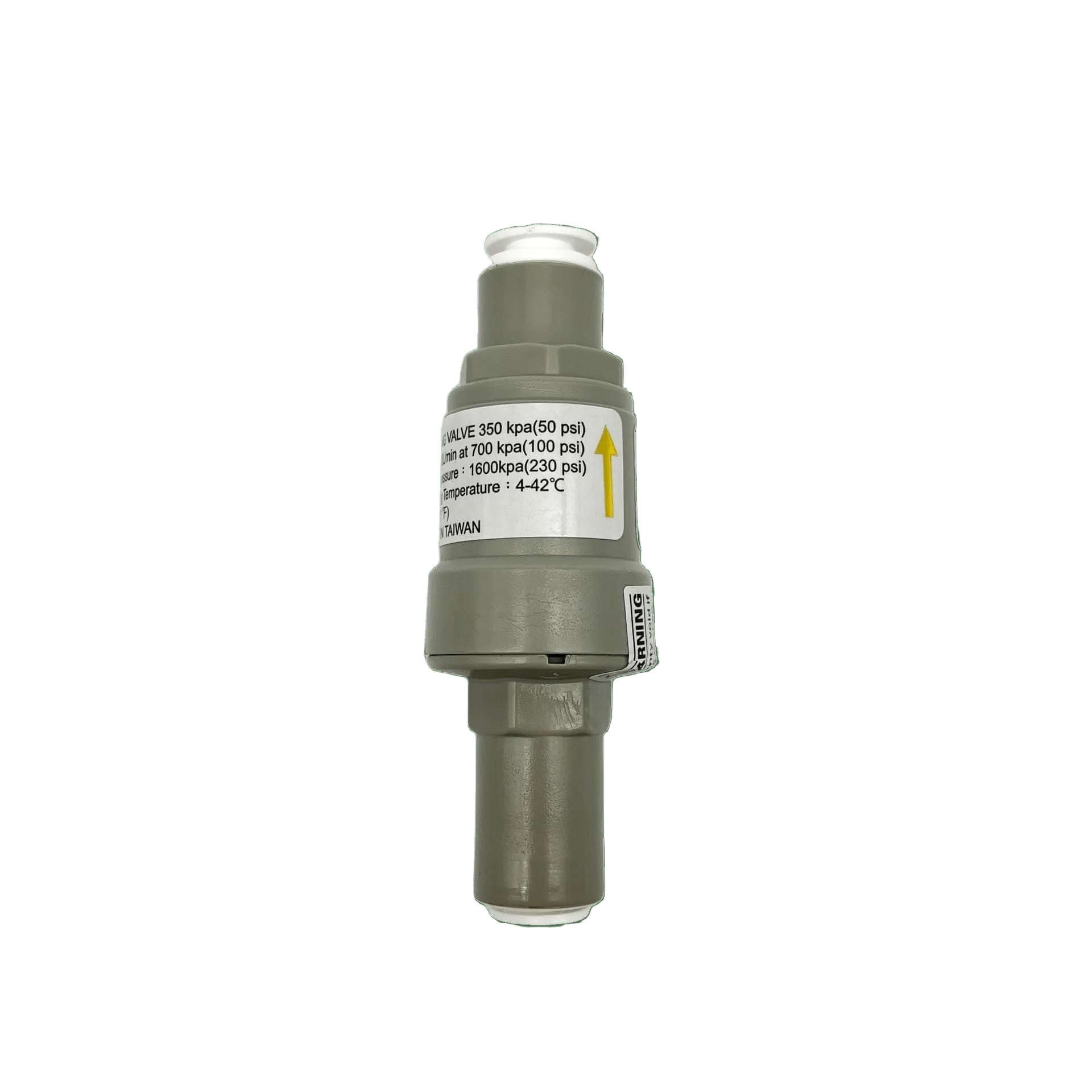 Pressure Limiting protection Valve With Dual Check Valve 1/4" Quick OD, 50 psi - Alkaline World