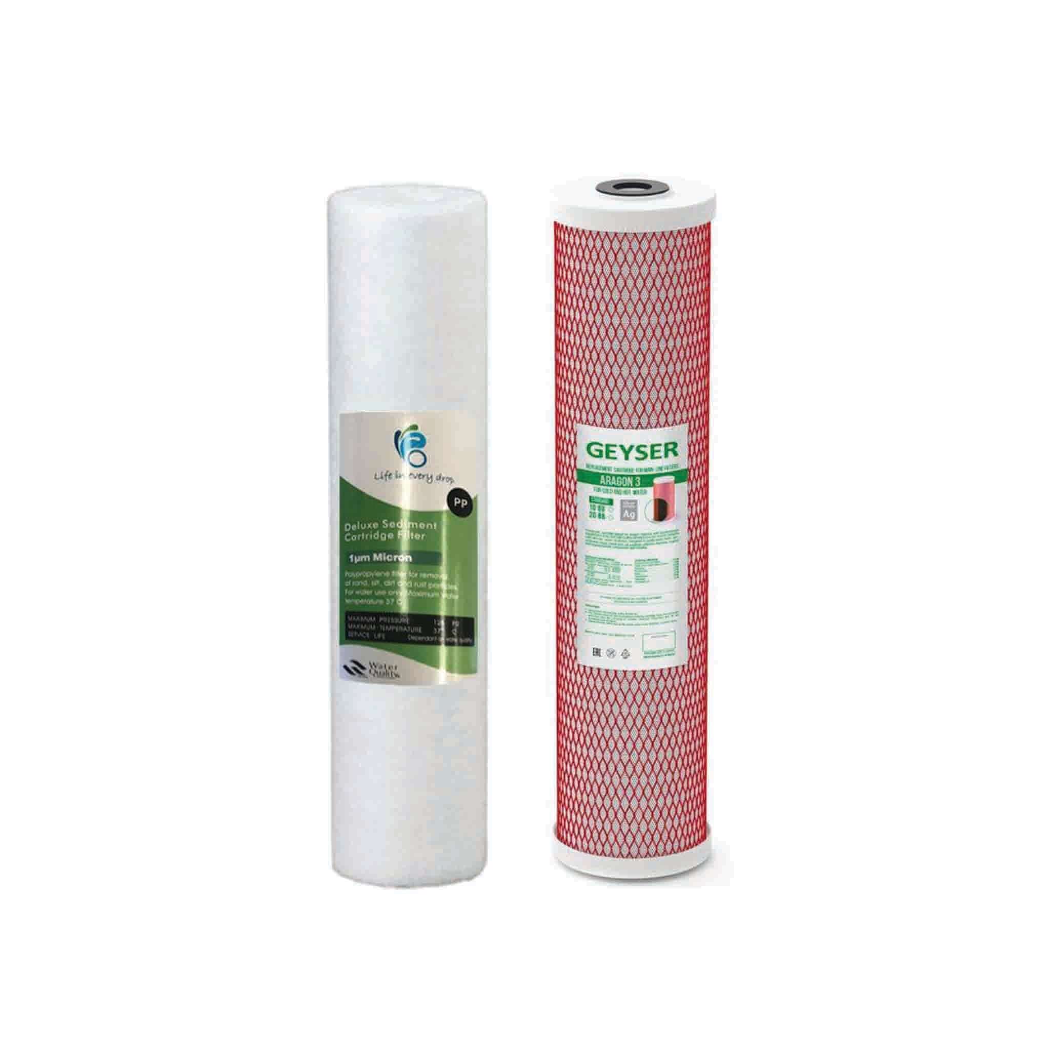 Replacement Filter Set for Twin Whole House System 20″ x 4.5″ - Alkaline World