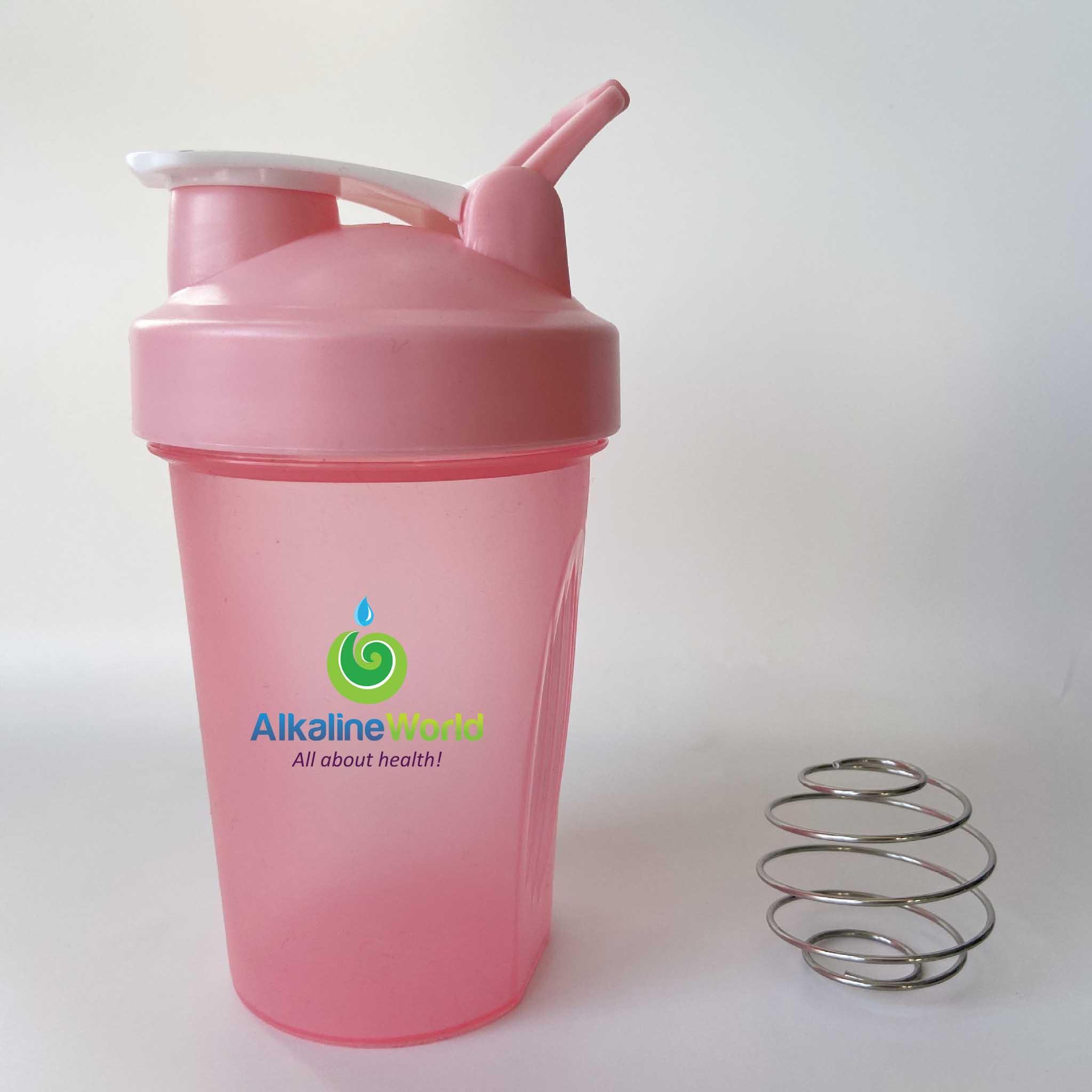 Shaker Bottle 400ml - Pink - Alkaline World