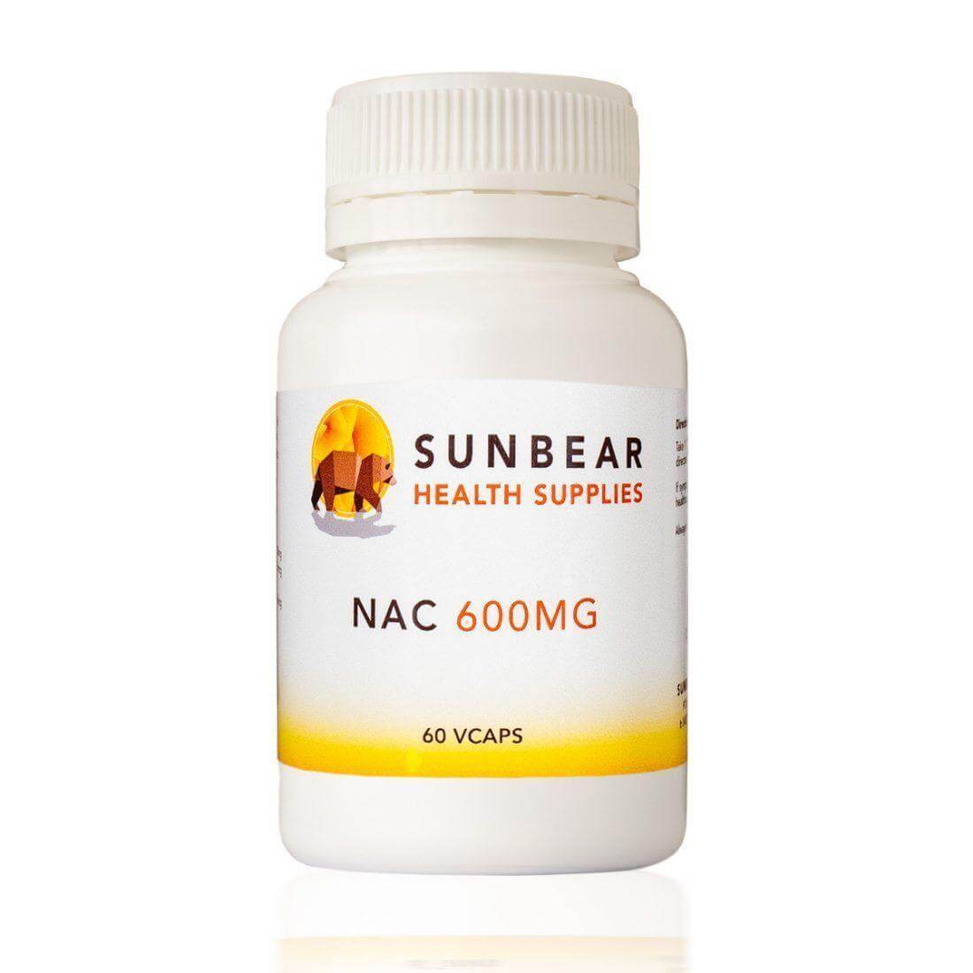 Sunbear NAC 600mg – N Acetyl Cysteine – Liposomal Supplements – 60 VCaps - Alkaline World