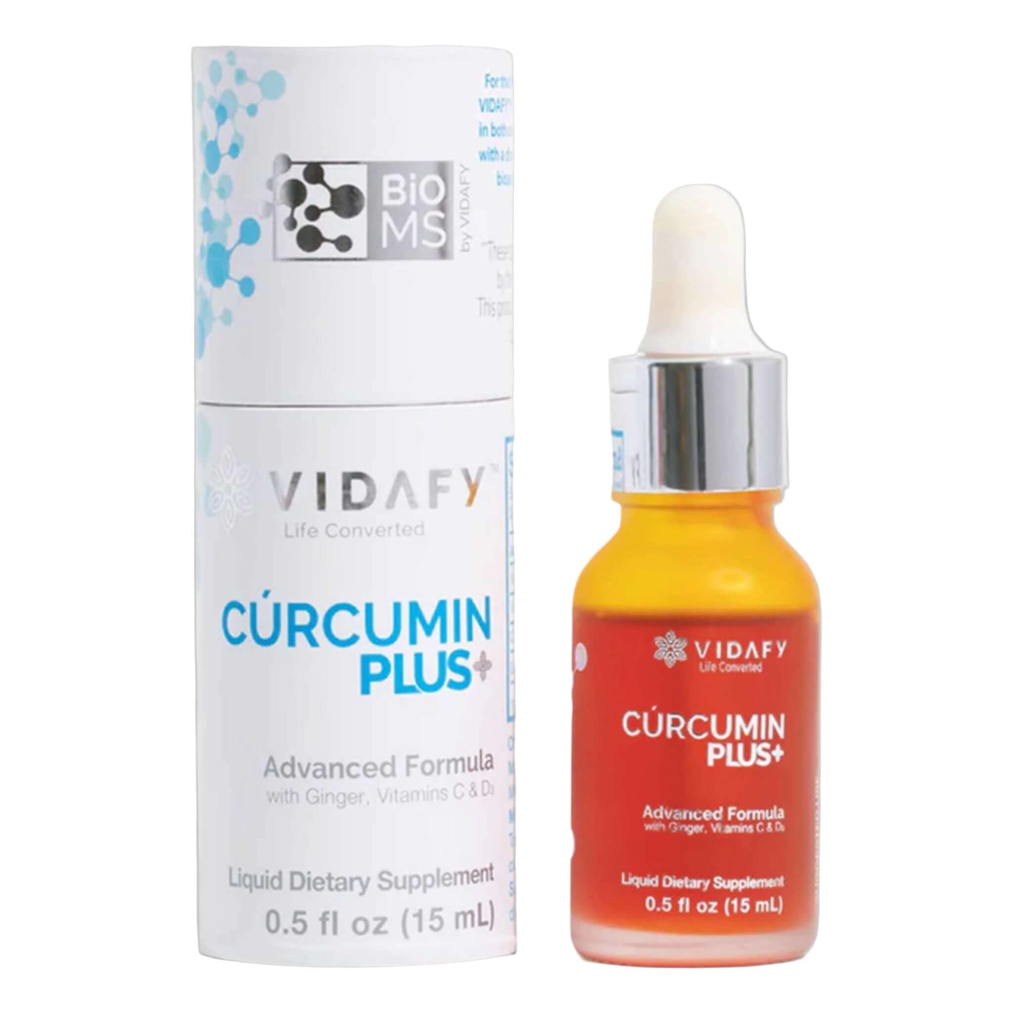 Vidafy Australia CURCUMIN PLUS with BioMS 15ml - Alkaline World