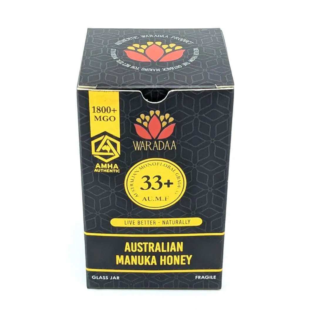 Waradaa RARE MGO 1800 Australian Manuka Honey (MF 33+) – 160g