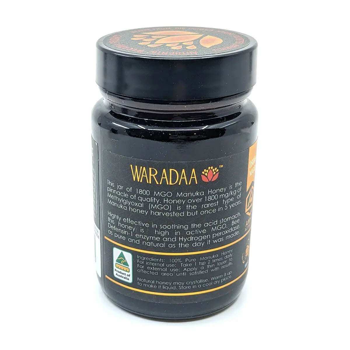 Waradaa RARE MGO 1800 Australian Manuka Honey (MF 33+) – 160g