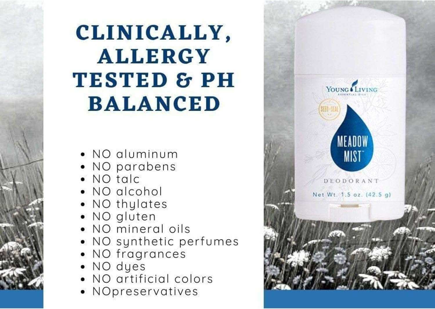 Young Living AromaGuard Meadow Mist Deodorant - Alkaline World