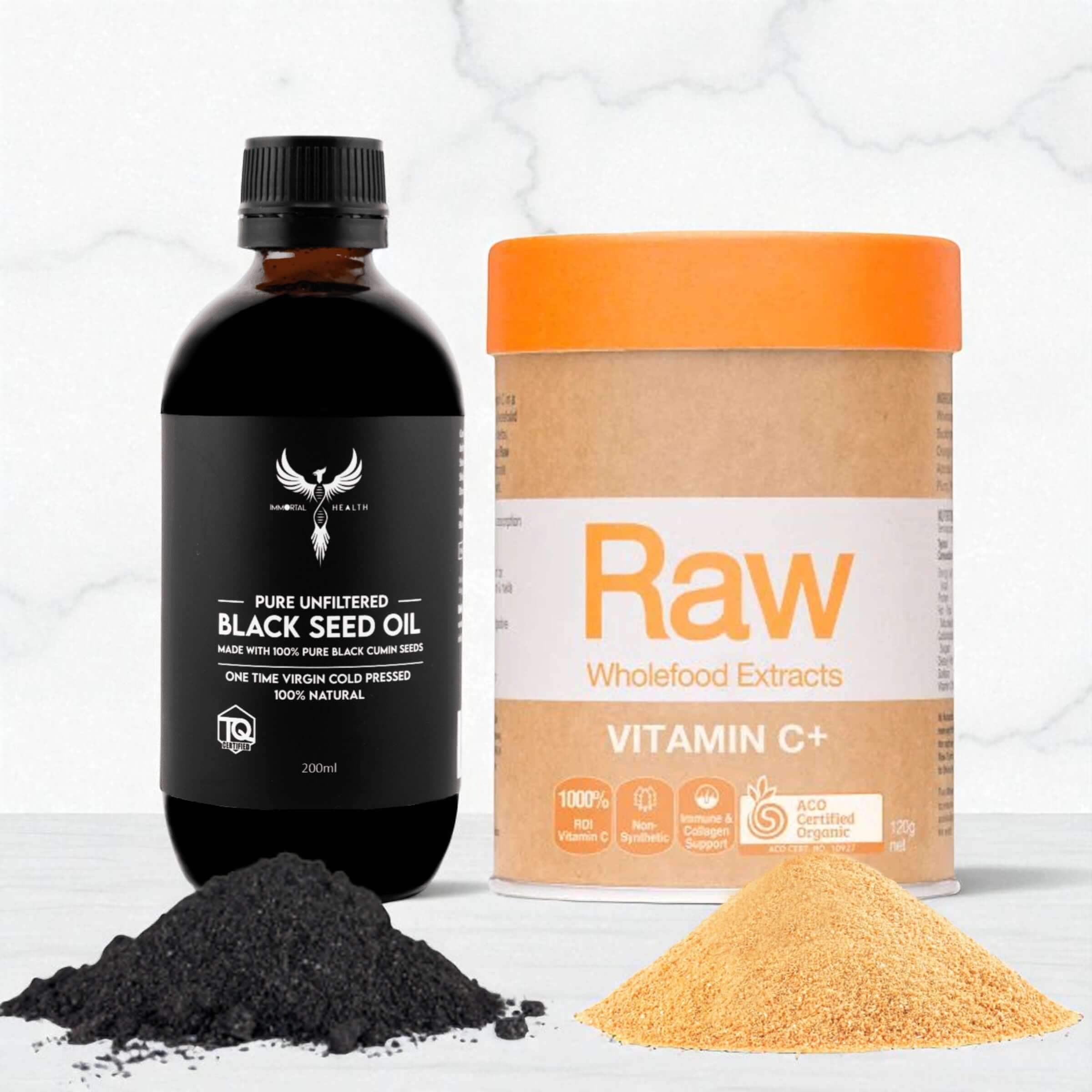 Black Seed Oil and Vitamin C+: Natural Allies for Immune Support