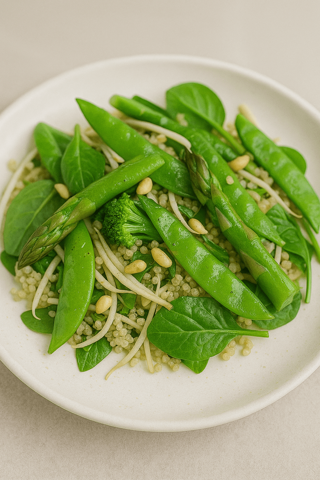 Snow Pea & Asparagus Salad Recipe - Alkaline World