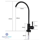 1/4" Kitchen Tap Water Faucet Black - Alkaline World