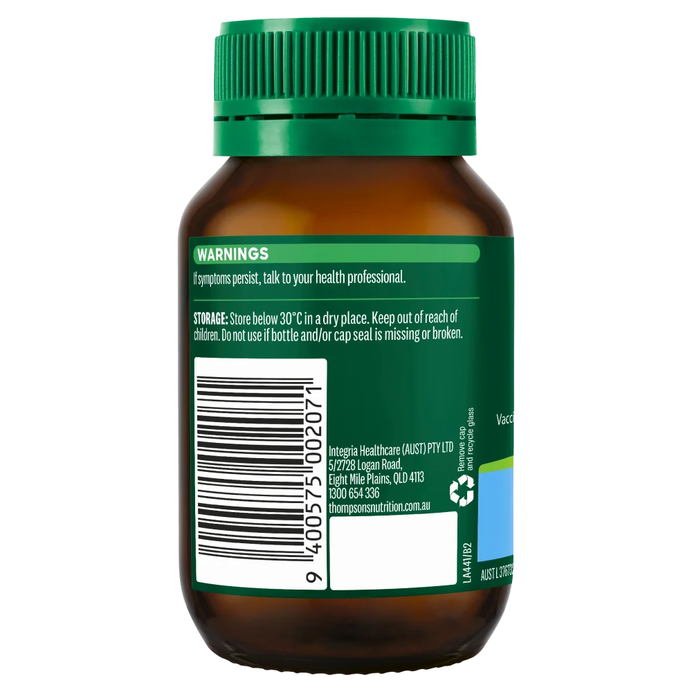 Alkaline World Thompson’s One-A-Day Bilberry 12000mg capsules, 60 softgel pills in a bottle, showing the product packaging.