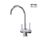 3 Way Mixer Tap Chrome Umbrella Style 360 Rotation - Alkaline World