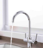 3 Way Mixer Tap Chrome Umbrella Style 360 Rotation - Alkaline World