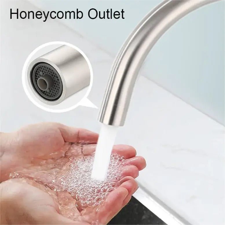 3 Way Mixer Tap Gunmetal Umbrella Style 360 Rotation - Alkaline World