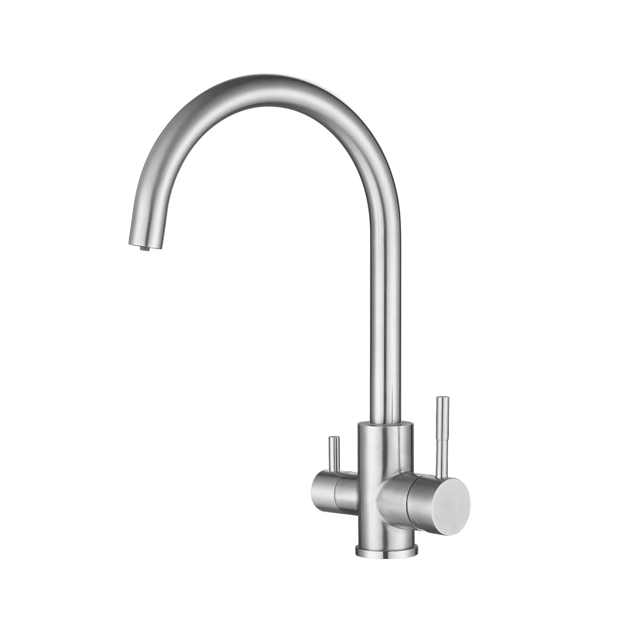 3 Way Mixer Tap Gunmetal Umbrella Style 360 Rotation - Alkaline World