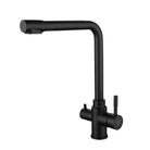 3 Way Mixer Tap Luxury Matte Black Dual Handle 360 Rotation - Alkaline World