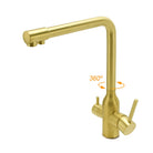 3 way mixer tap Luxury Style Gold - Alkaline World