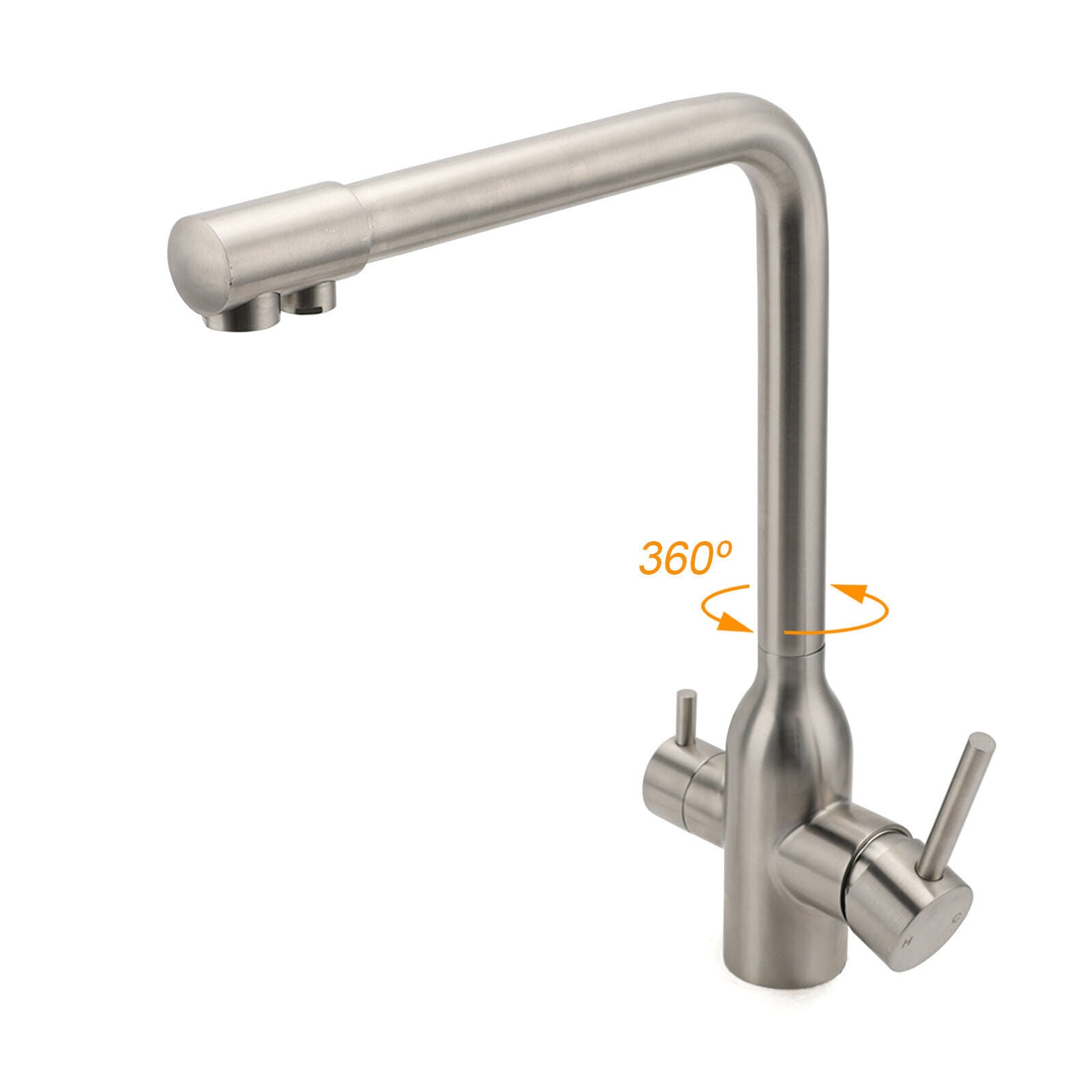 3 way mixer tap Luxury Style Nickel - Alkaline World