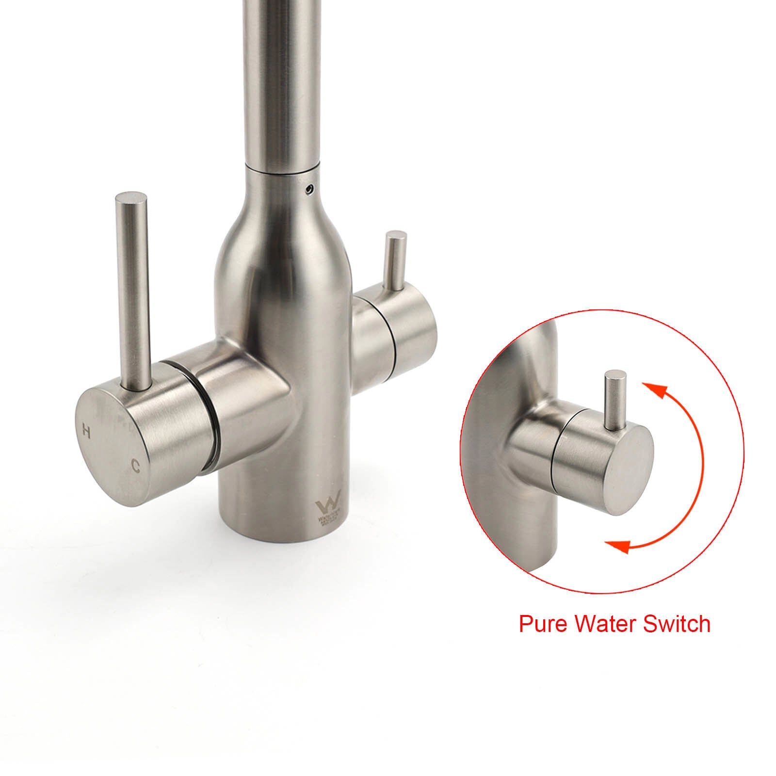 3 way mixer tap Luxury Style Nickel - Alkaline World