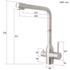 3 way mixer tap Luxury Style Nickel - Alkaline World