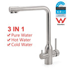 3 way mixer tap Luxury Style Nickel - Alkaline World