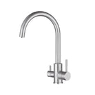 3 Way Mixer Tap Nickel Umbrella Style 360 Rotation - Alkaline World