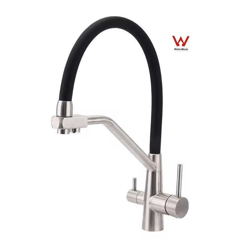 3 Way Mixer Tap Pull Out Rubber Style - Alkaline World