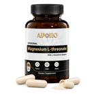 Apollo Nutraceuticals Liposomal Magnesium L-Threonate capsules for enhanced brain health and magnesium supplementation.