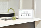 Aquarius M25 hydration system with a gold-colored 3-way tap for easy water dispensing and filtration.