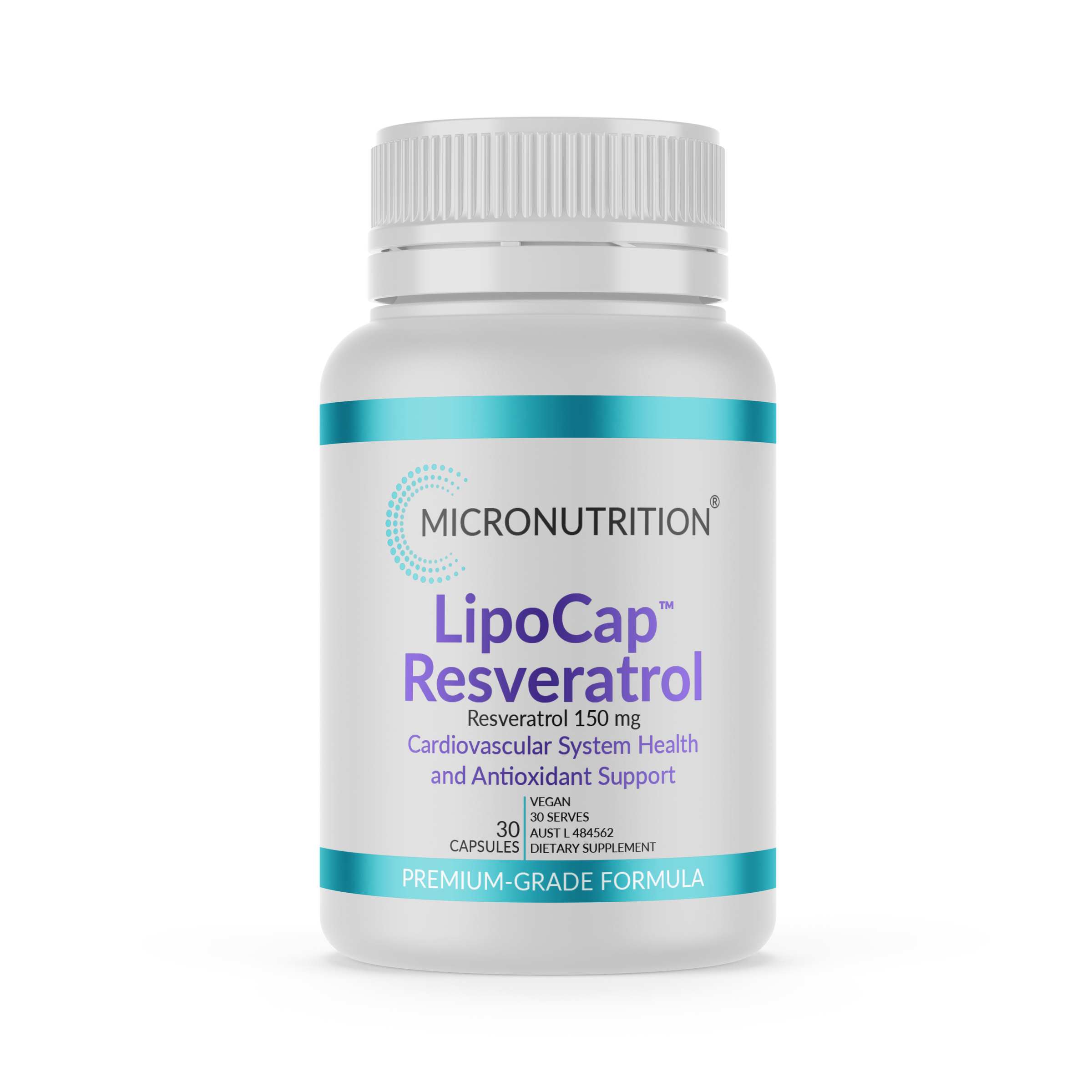 LipoCap Resveratrol 30 Capsules bottle