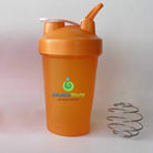 Black Alkaline World 400ml shaker bottle with a secure lid and mixing ball for protein shakes and beverages.