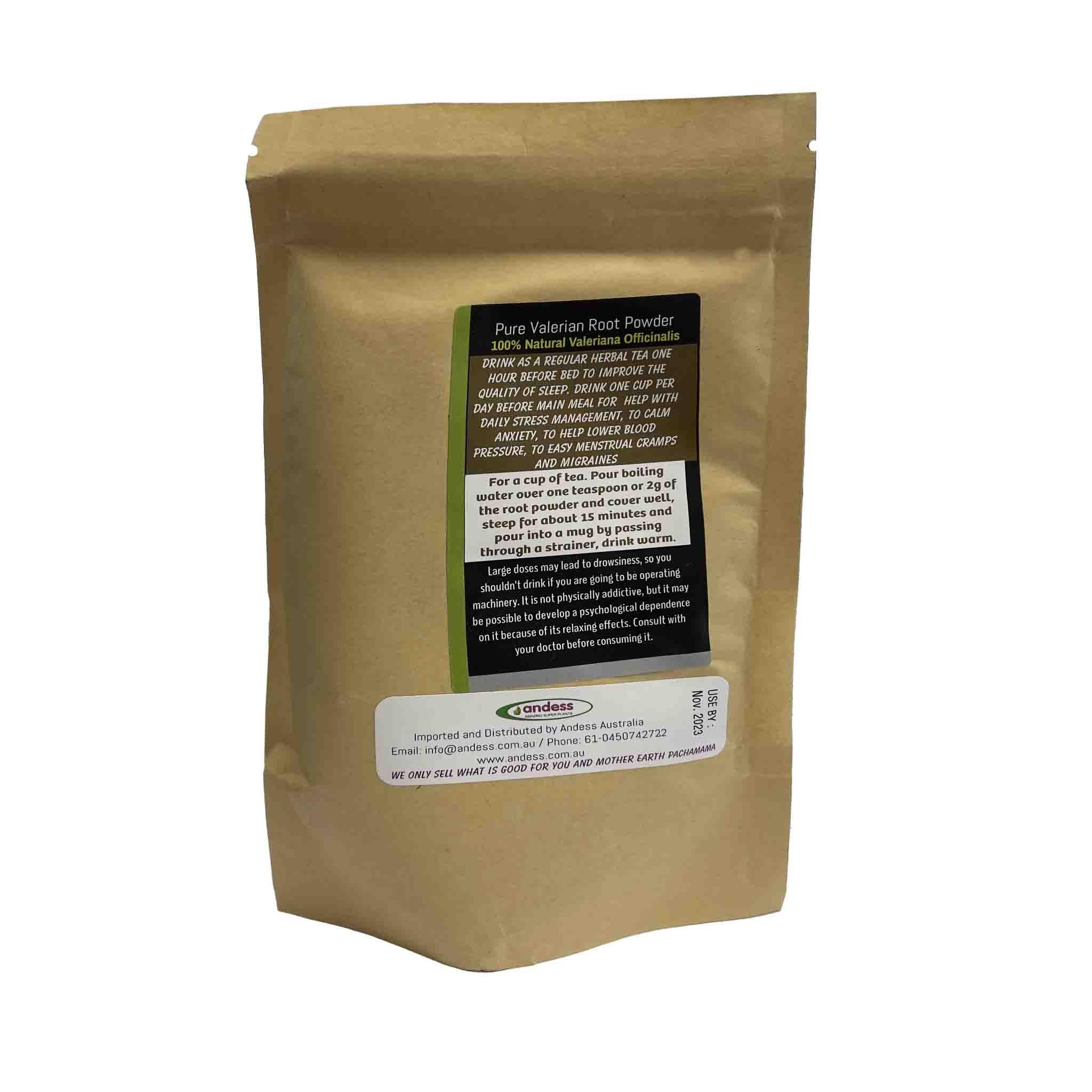 Andess Valerian Root Powder 100g - Alkaline World