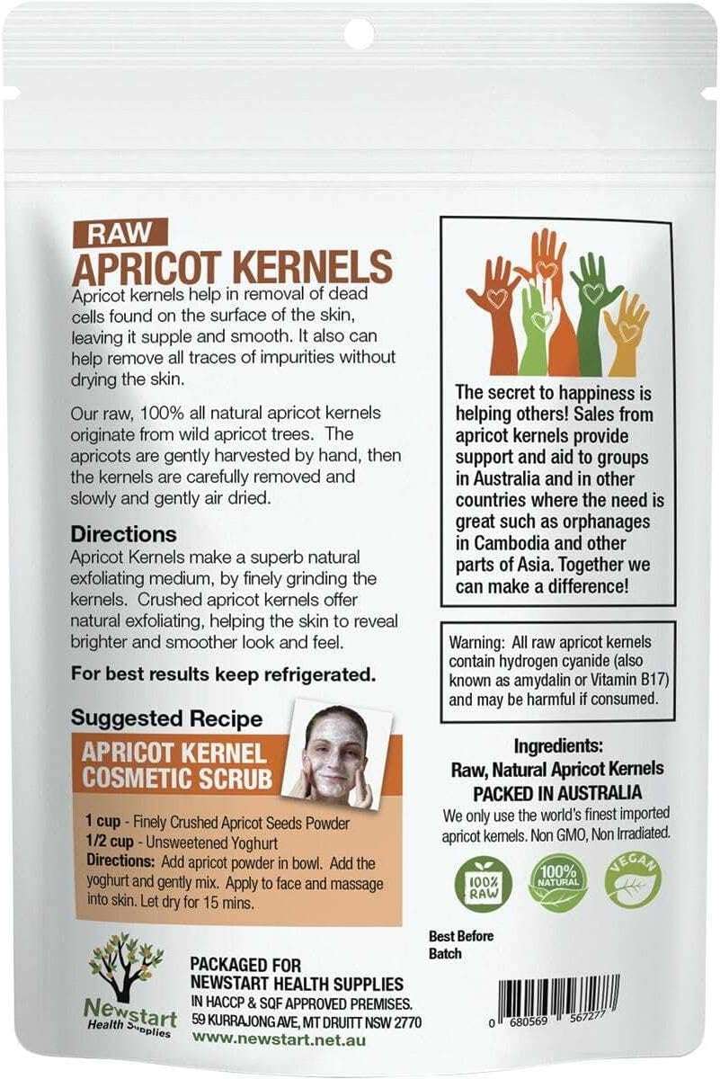 Apricare Raw Apricot Kernels 1Kg