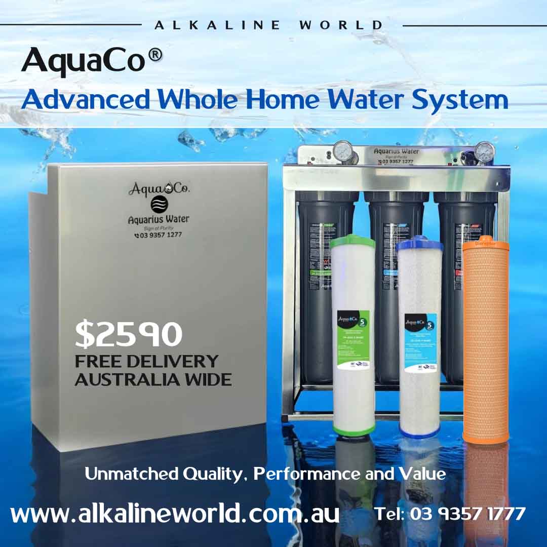 AquaCo Whole House Three Stage Water Filter System - Alkaline World