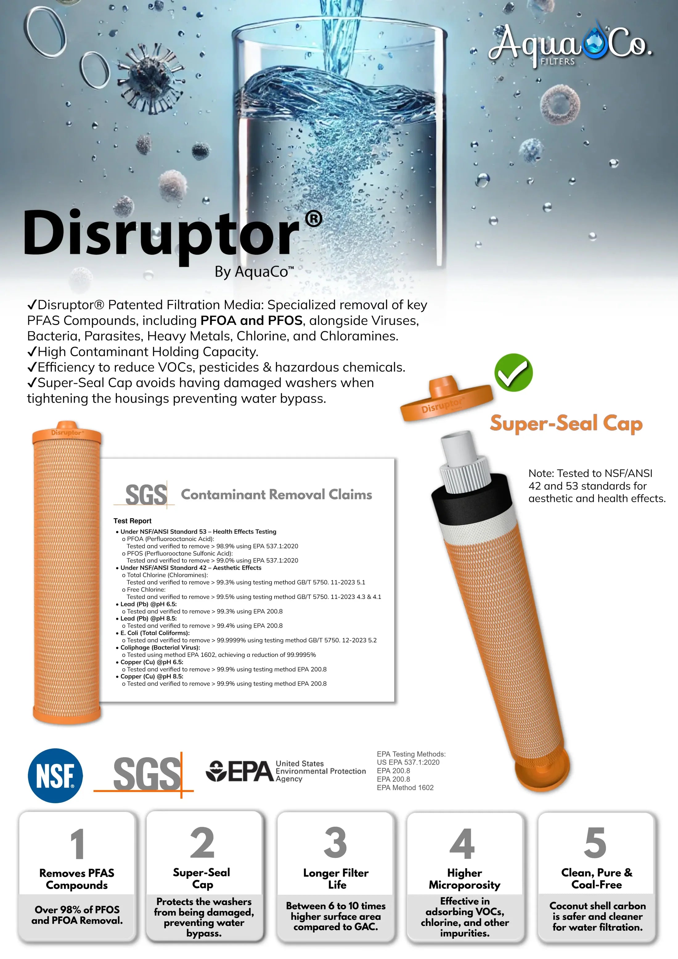 AquaCo Whole House Three Stage Water Filter System - Alkaline World